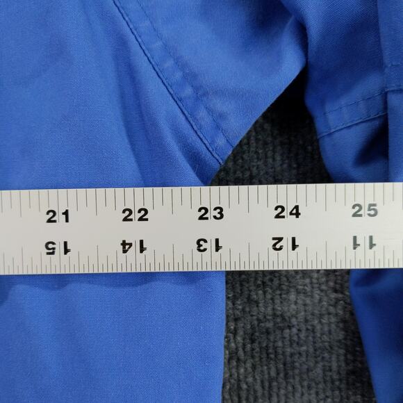 Vintage PA Originals Mens Hooded Jacket Coat Size M Blue White Snaps Front - Picture 5 of 13